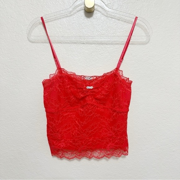 New Free People Lacey Essential Cami red size S - Picture 5 of 10